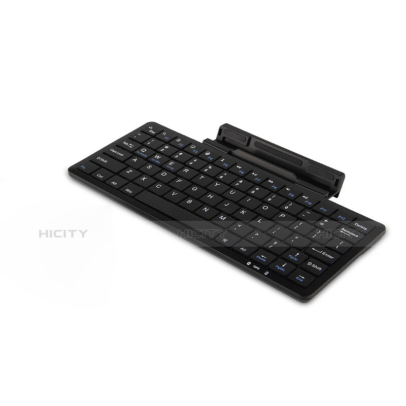 Handytasche Stand Schutzhülle Leder mit Tastatur L01 für Huawei MediaPad M5 10.8 Schwarz groß