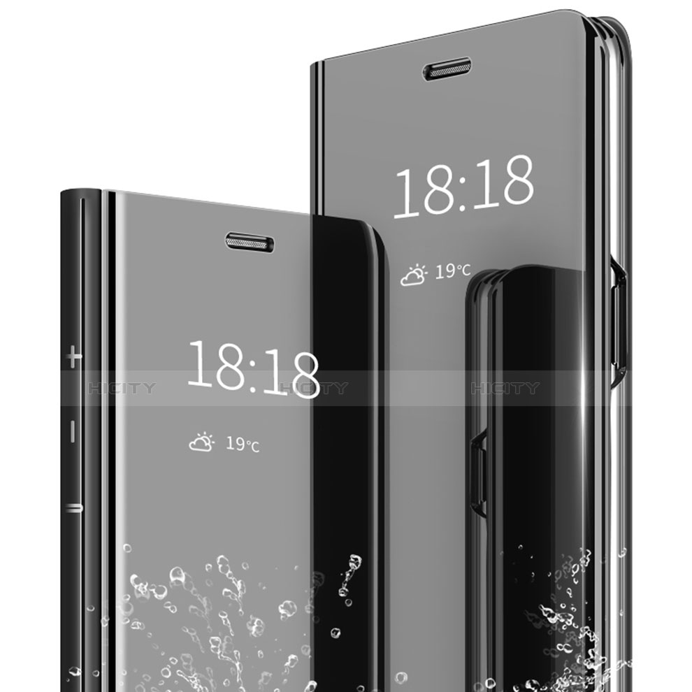 Handytasche Stand Schutzhülle Leder Rahmen Spiegel Tasche für Huawei Honor 9 Lite groß