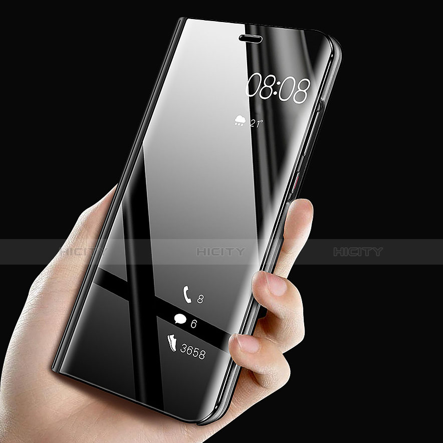 Handytasche Stand Schutzhülle Leder Rahmen Spiegel Tasche für Samsung Galaxy A8s SM-G8870 groß