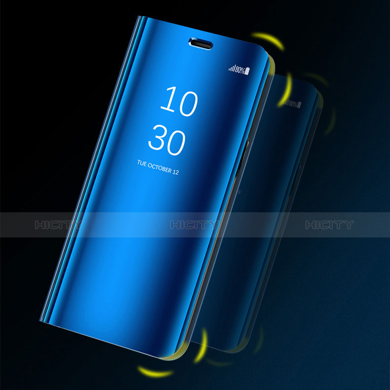 Handytasche Stand Schutzhülle Leder Rahmen Spiegel Tasche für Samsung Galaxy A9s