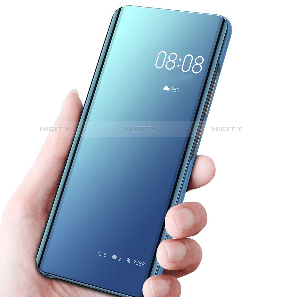 Handytasche Stand Schutzhülle Leder Rahmen Spiegel Tasche für Samsung Galaxy Note 10 Plus 5G groß