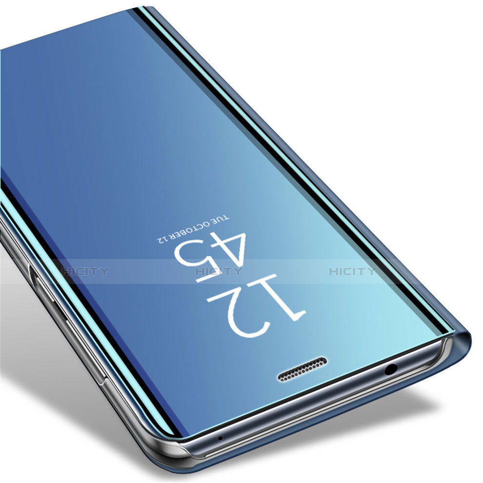 Handytasche Stand Schutzhülle Leder Rahmen Spiegel Tasche für Samsung Galaxy S9 groß