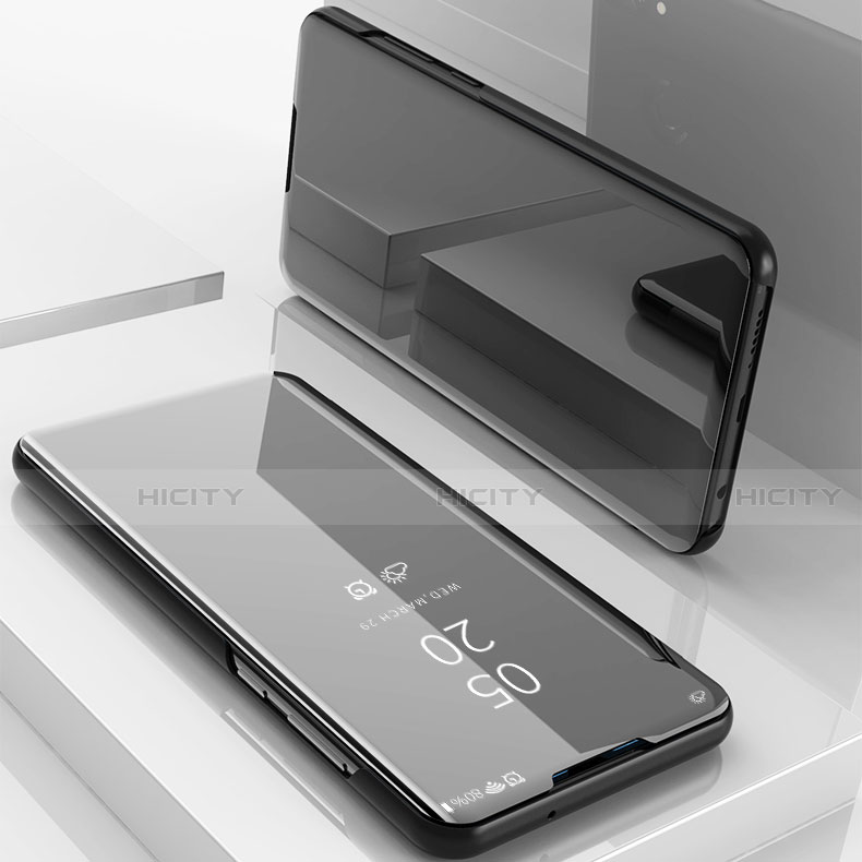 Handytasche Stand Schutzhülle Leder Rahmen Spiegel Tasche für Xiaomi Redmi Note 8 Pro groß
