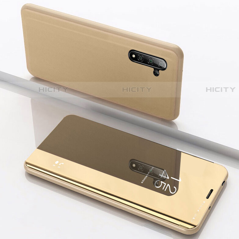 Handytasche Stand Schutzhülle Leder Rahmen Spiegel Tasche L02 für Samsung Galaxy Note 10 5G groß
