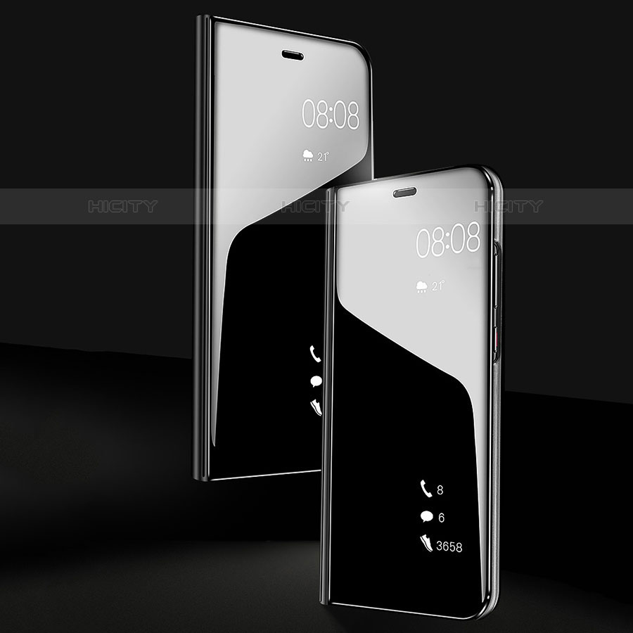 Handytasche Stand Schutzhülle Leder Rahmen Spiegel Tasche L02 für Samsung Galaxy S10 5G groß
