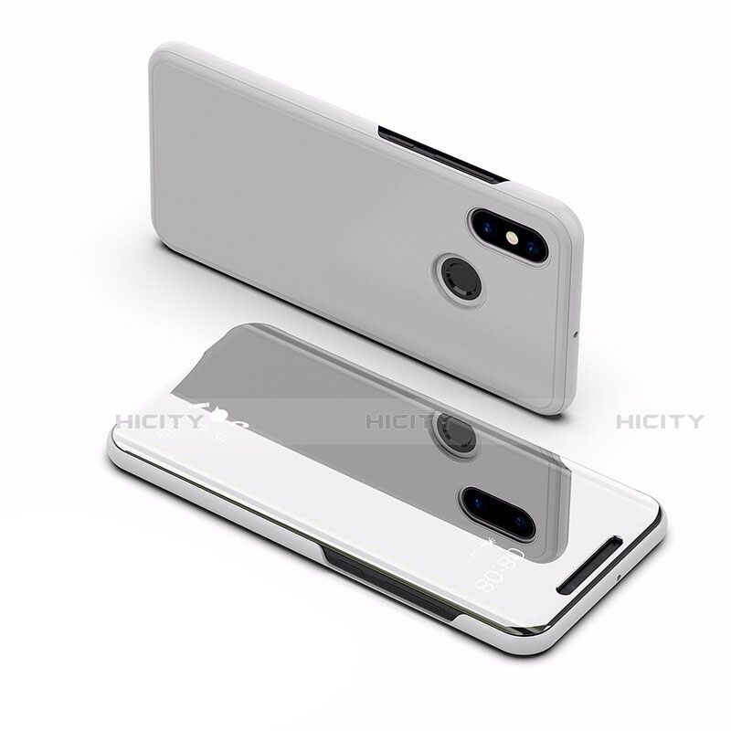 Handytasche Stand Schutzhülle Leder Rahmen Spiegel Tasche L02 für Xiaomi Mi Max 3