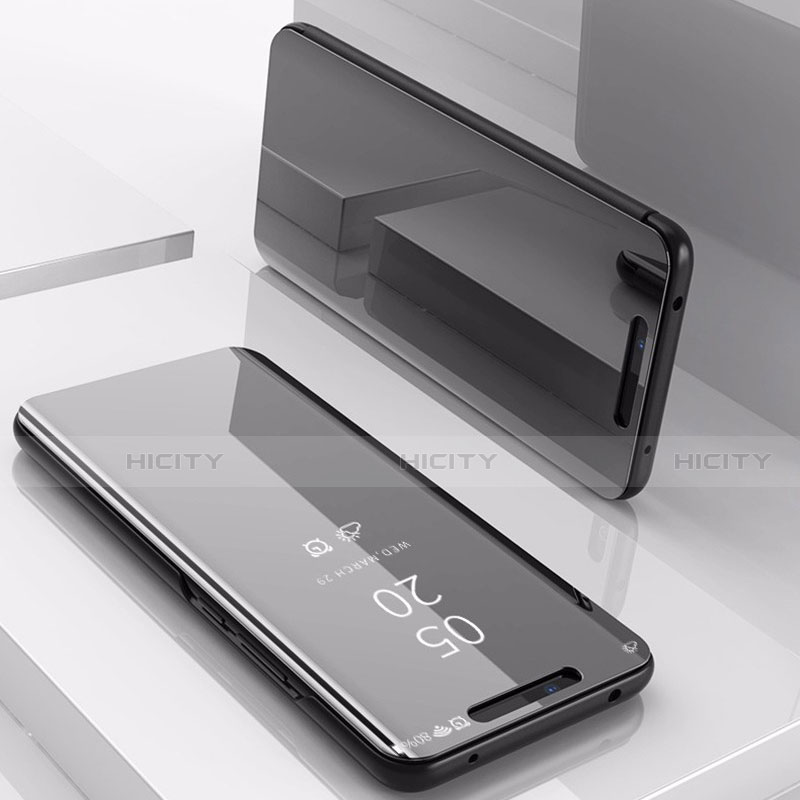 Handytasche Stand Schutzhülle Leder Rahmen Spiegel Tasche L02 für Xiaomi Mi Max 3 groß
