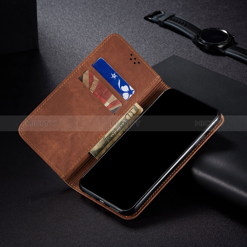 Handytasche Stand Schutzhülle Stoff B01S für Samsung Galaxy Note 10 Lite groß