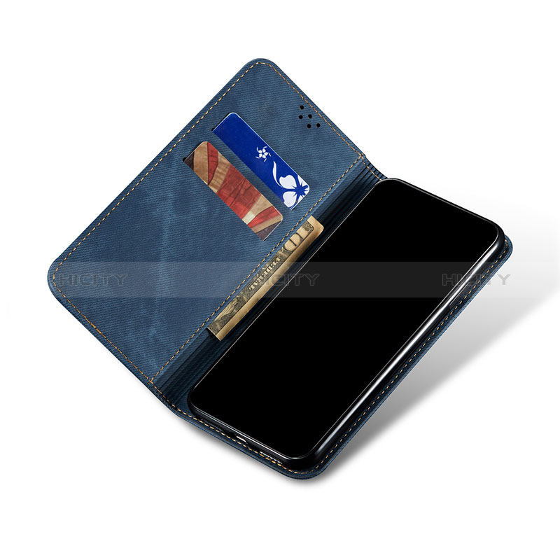 Handytasche Stand Schutzhülle Stoff B01S für Xiaomi Poco X3 Pro