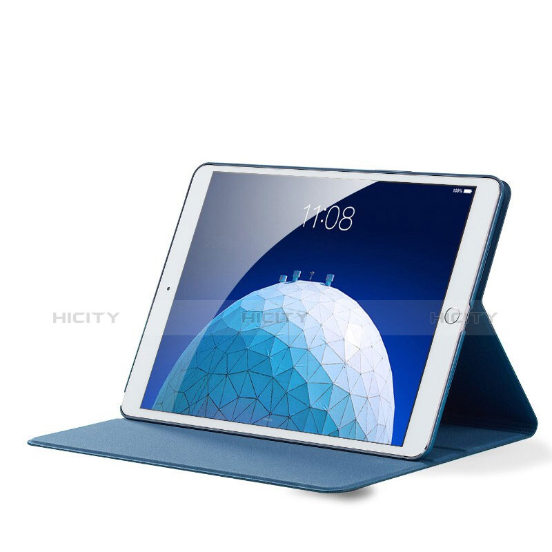 Handytasche Stand Schutzhülle Stoff für Apple iPad New Air (2019) 10.5 Blau groß