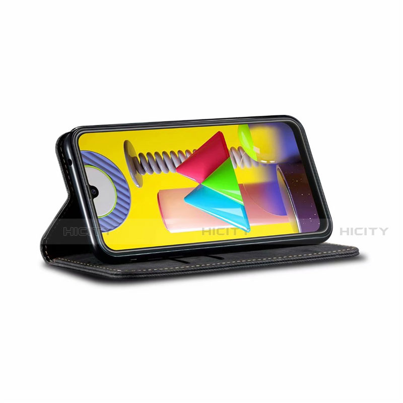 Handytasche Stand Schutzhülle Stoff für Samsung Galaxy M21s