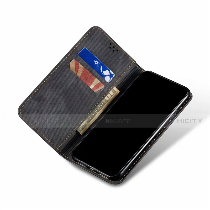 Handytasche Stand Schutzhülle Stoff für Samsung Galaxy M31 Prime Edition groß