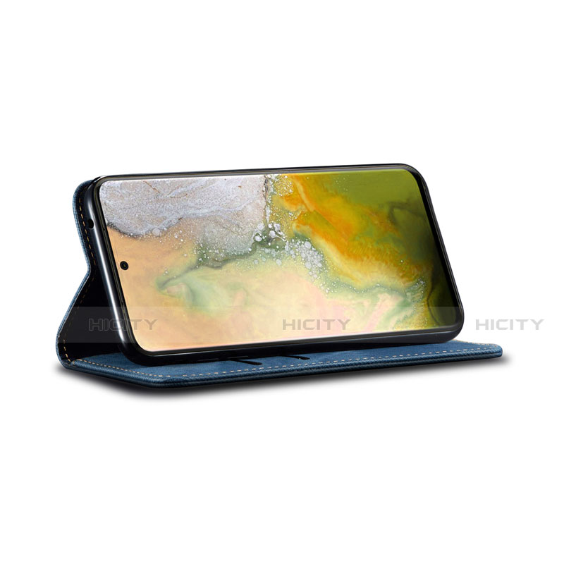 Handytasche Stand Schutzhülle Stoff für Samsung Galaxy S20 Plus