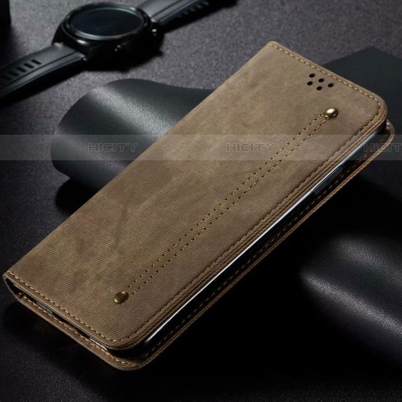 Handytasche Stand Schutzhülle Stoff H01 für Samsung Galaxy S20 Ultra 5G