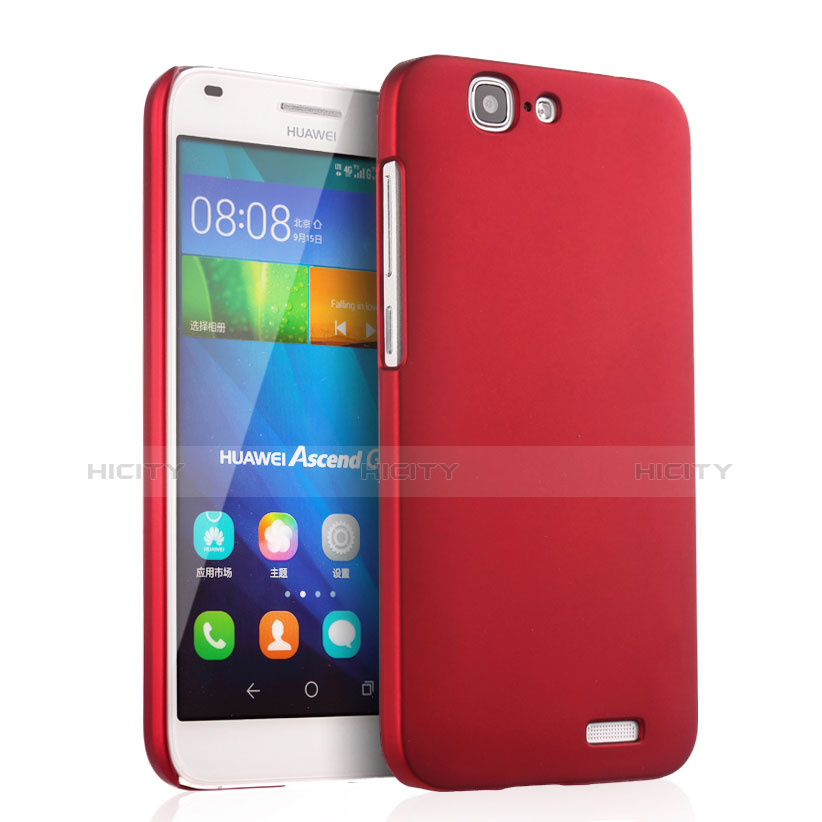 Hülle Kunststoff Schutzhülle Matt für Huawei Ascend G7 Rot