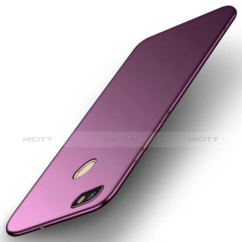 Hülle Kunststoff Schutzhülle Matt für Huawei Enjoy 7 Violett groß