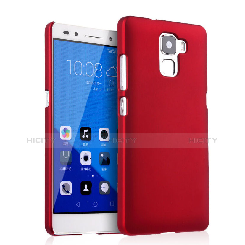 Hülle Kunststoff Schutzhülle Matt für Huawei Honor 7 Dual SIM Rot