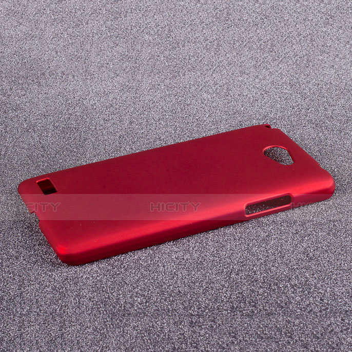 Hülle Kunststoff Schutzhülle Matt für LG L Bello 2 Rot groß