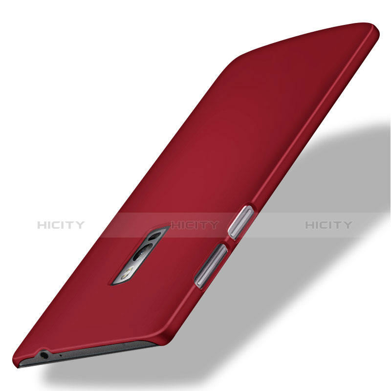 Hülle Kunststoff Schutzhülle Matt für OnePlus 2 Rot Plus
