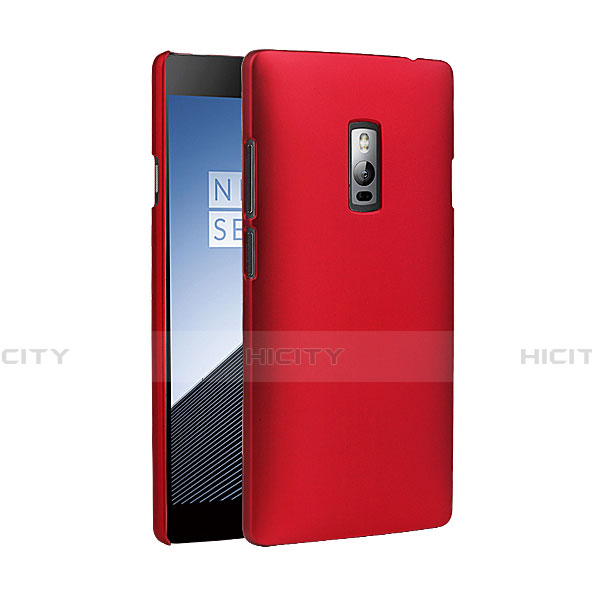 Hülle Kunststoff Schutzhülle Matt für OnePlus 2 Rot groß