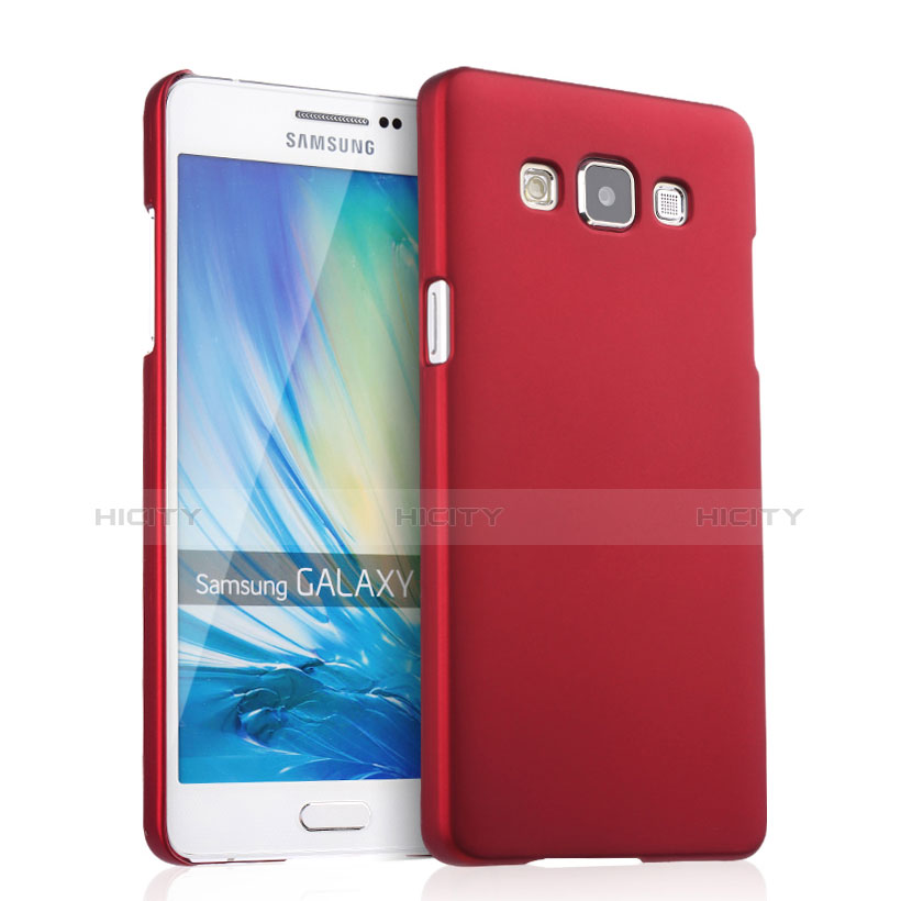 Hülle Kunststoff Schutzhülle Matt für Samsung Galaxy A5 Duos SM-500F Rot