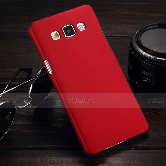 Hülle Kunststoff Schutzhülle Matt für Samsung Galaxy A5 Duos SM-500F Rot