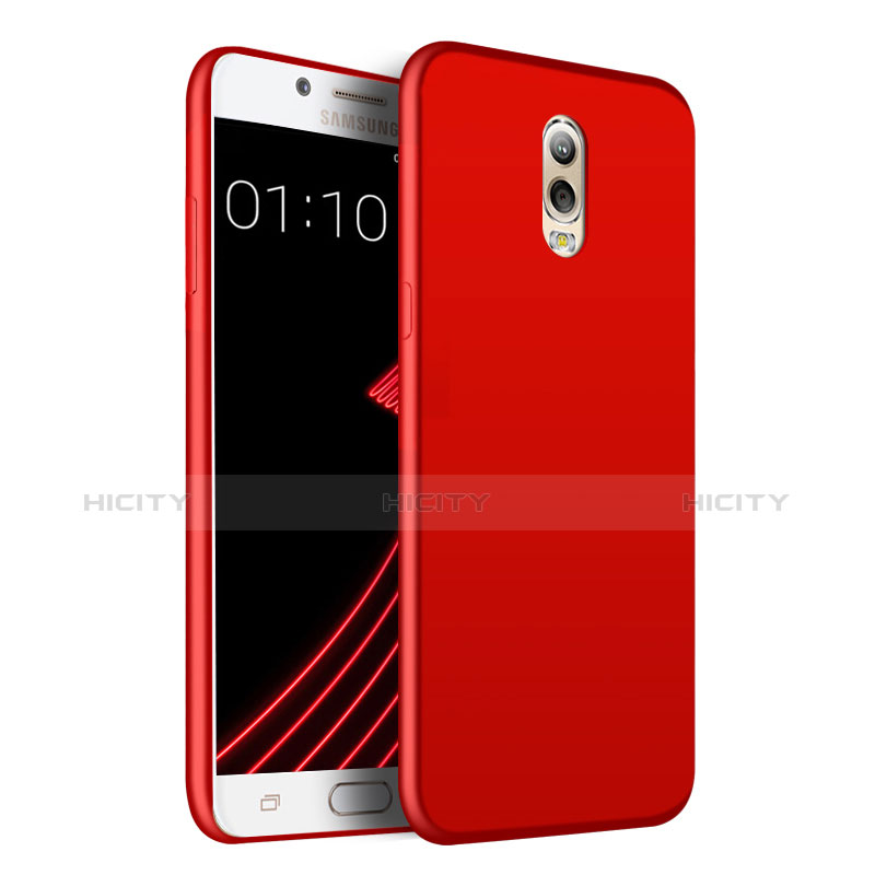 Hülle Kunststoff Schutzhülle Matt für Samsung Galaxy C8 C710F Rot Plus