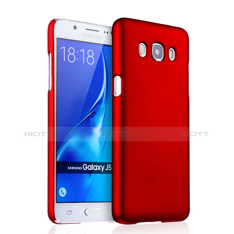 Hülle Kunststoff Schutzhülle Matt für Samsung Galaxy J5 Duos (2016) Rot groß