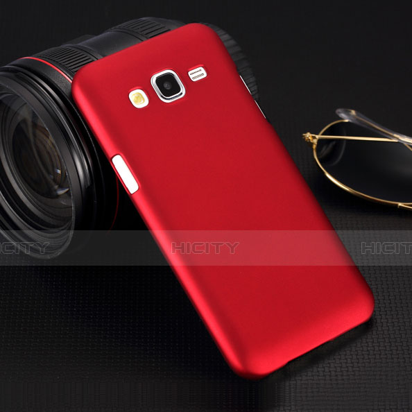 Hülle Kunststoff Schutzhülle Matt für Samsung Galaxy J5 SM-J500F Rot