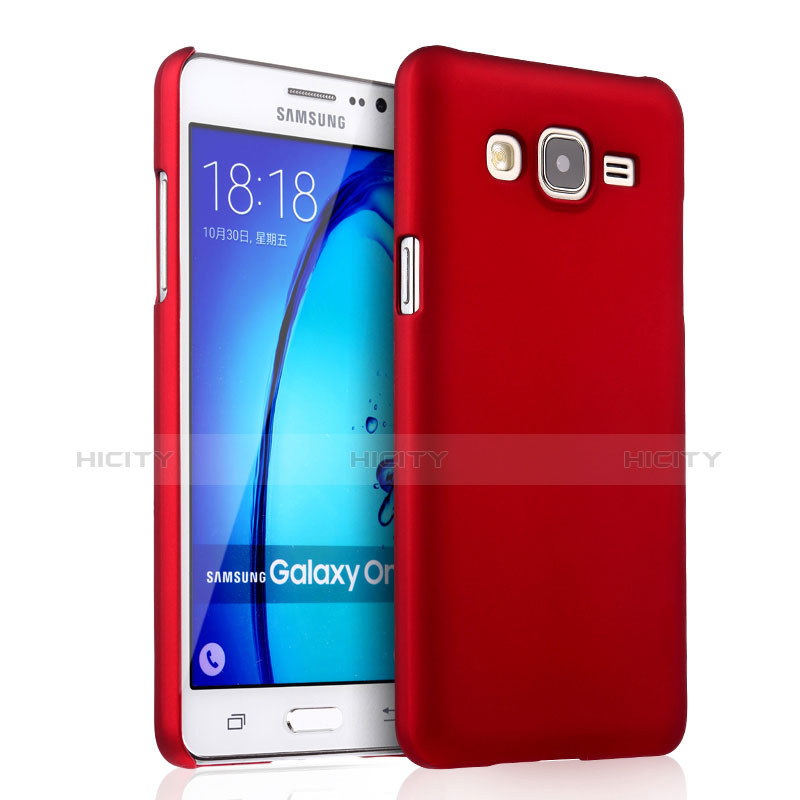 Hülle Kunststoff Schutzhülle Matt für Samsung Galaxy On7 G600FY Rot