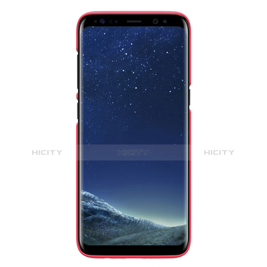 Hülle Kunststoff Schutzhülle Matt P01 für Samsung Galaxy S8 Plus Rot groß