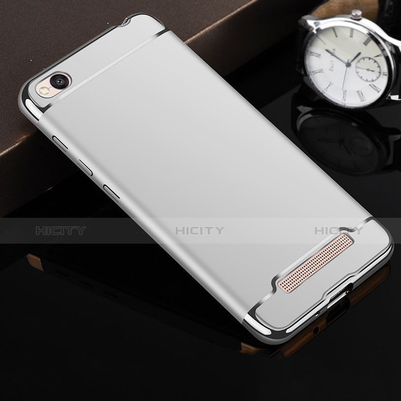 Hülle Luxus Metall Rahmen und Kunststoff für Xiaomi Redmi 4A Silber