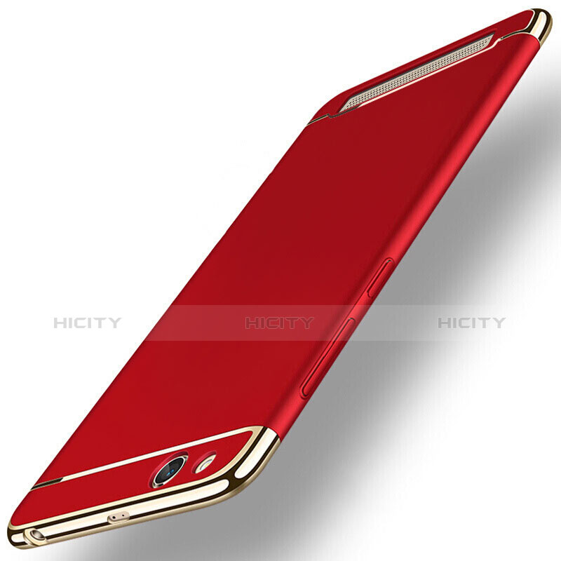Hülle Luxus Metall Rahmen und Kunststoff für Xiaomi Redmi 5A Rot Plus