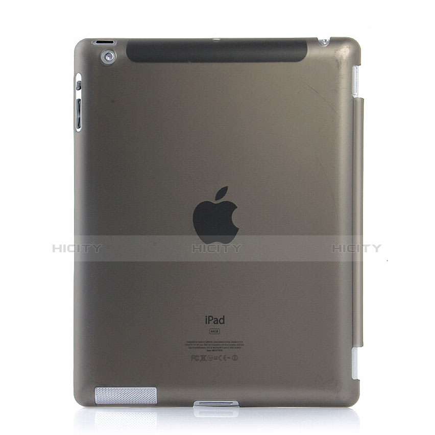 Hülle Ultra Dünn Schutzhülle Durchsichtig Transparent Matt für Apple iPad 3 Grau Plus