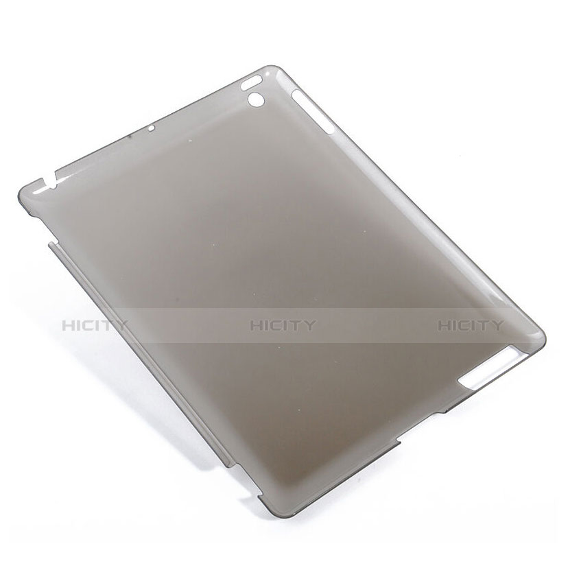 Hülle Ultra Dünn Schutzhülle Durchsichtig Transparent Matt für Apple iPad 3 Grau groß