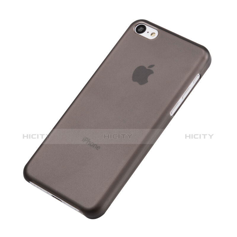 Hülle Ultra Dünn Schutzhülle Durchsichtig Transparent Matt für Apple iPhone 5C Grau groß