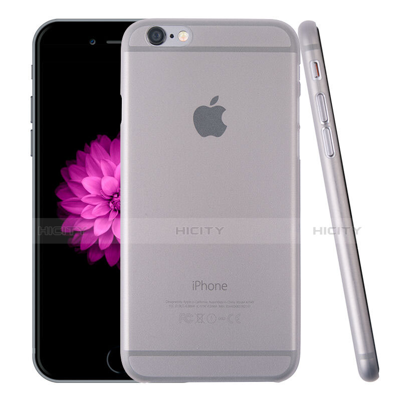 Hülle Ultra Dünn Schutzhülle Durchsichtig Transparent Matt für Apple iPhone 6 Plus Grau Plus