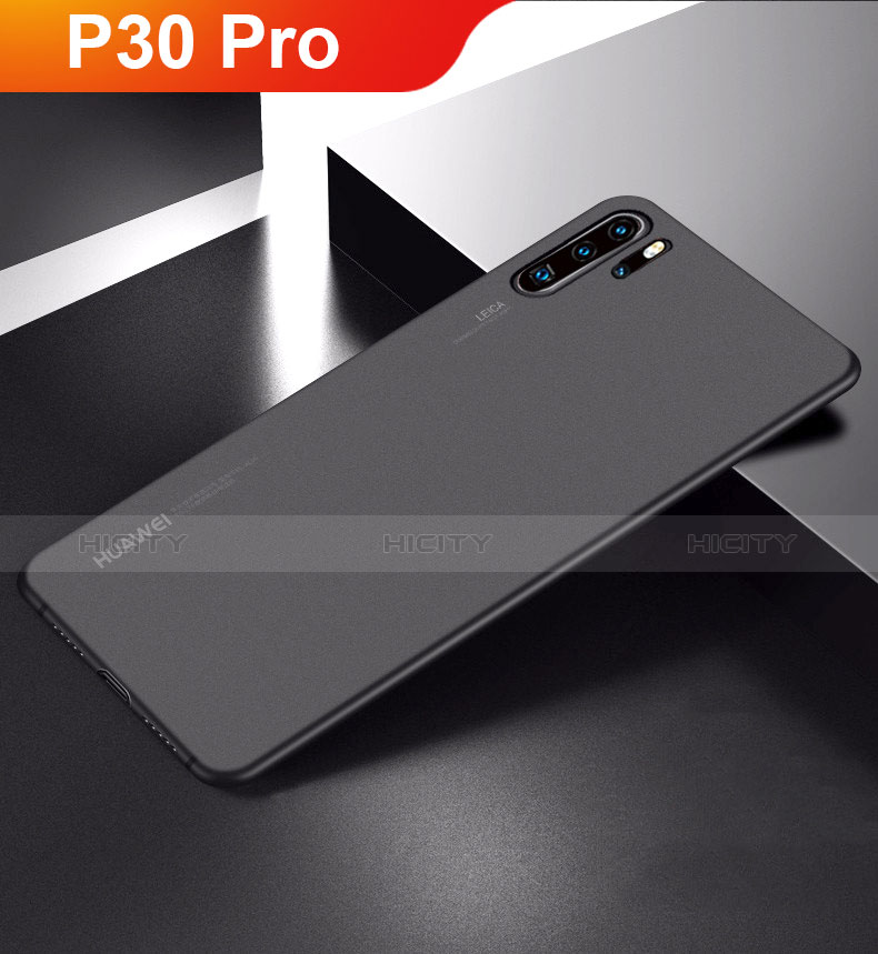 Hülle Ultra Dünn Schutzhülle Tasche Durchsichtig Transparent Matt für Huawei P30 Pro New Edition Schwarz