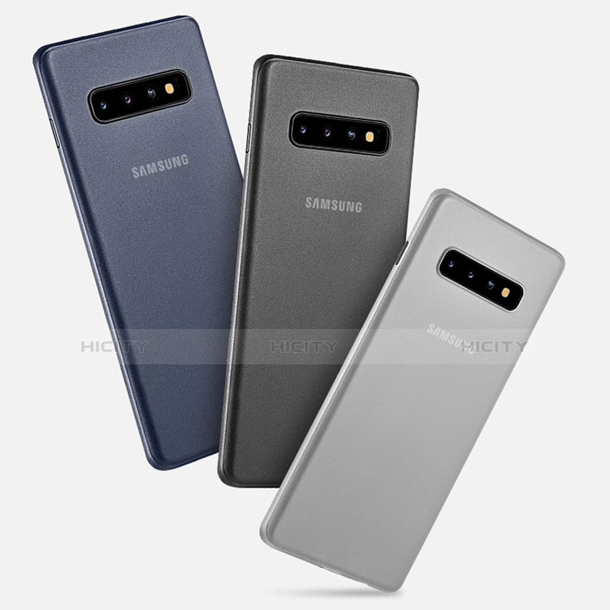 Hülle Ultra Dünn Schutzhülle Tasche Durchsichtig Transparent Matt P01 für Samsung Galaxy S10 Plus groß