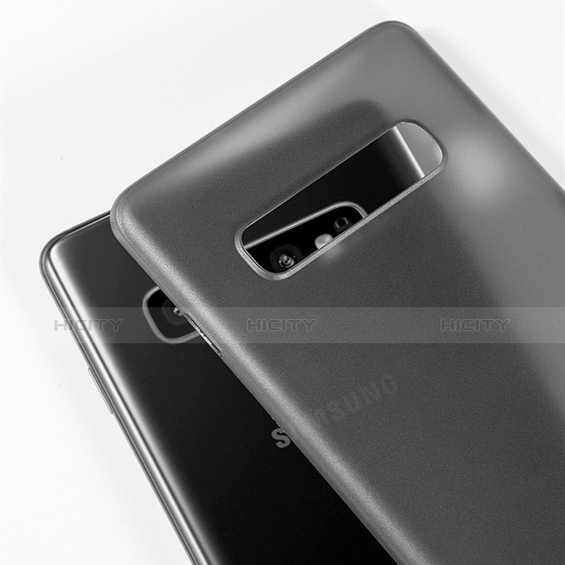 Hülle Ultra Dünn Schutzhülle Tasche Durchsichtig Transparent Matt P01 für Samsung Galaxy S10 Plus groß