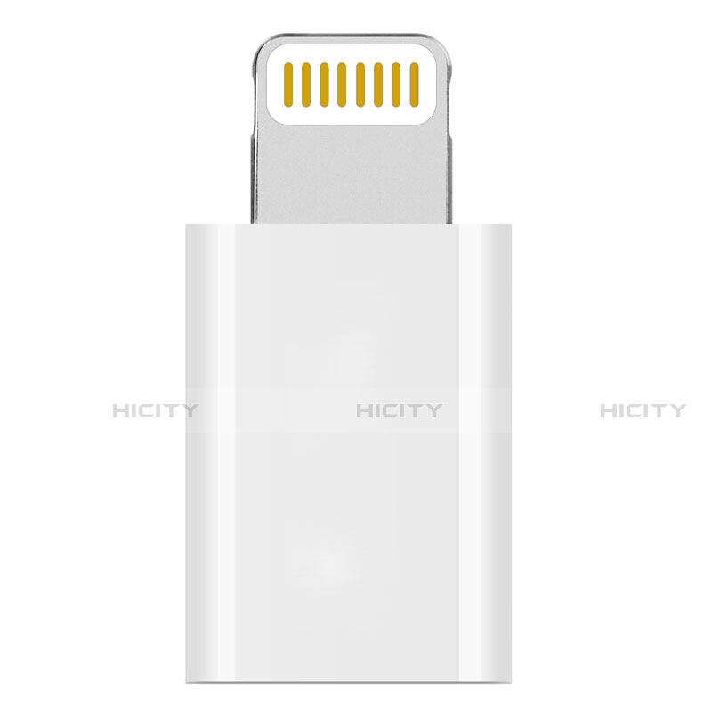 Kabel Android Micro USB auf Lightning USB H01 für Apple iPhone 11 Weiß groß