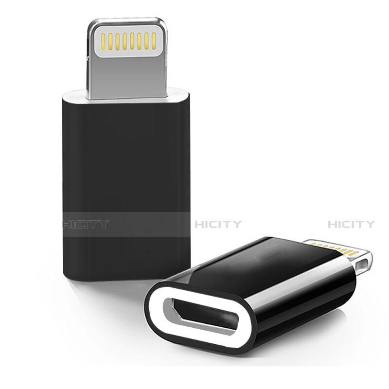 Kabel Android Micro USB auf Lightning USB H01 für Apple iPhone 5S Schwarz Plus