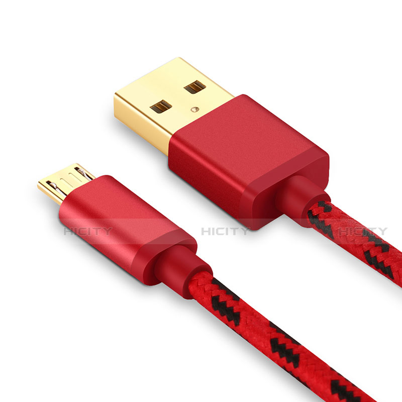 Kabel Micro USB Android Universal A14 Rot