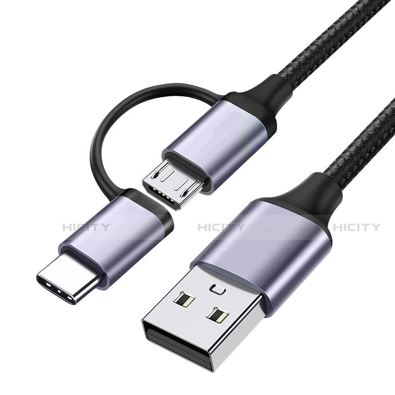 Kabel Type-C und Mrico USB Android Universal T03 Schwarz Plus
