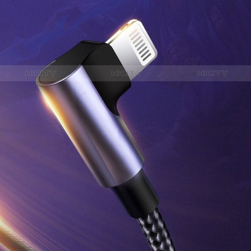 Kabel Type-C USB-C auf Lightning USB H01 Dunkelgrau