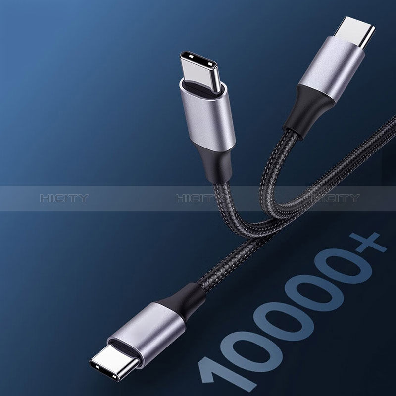 Kabel Type-C USB-C auf Type-C USB-C 60W für Apple iPad Pro 12.9 (2022) Dunkelgrau