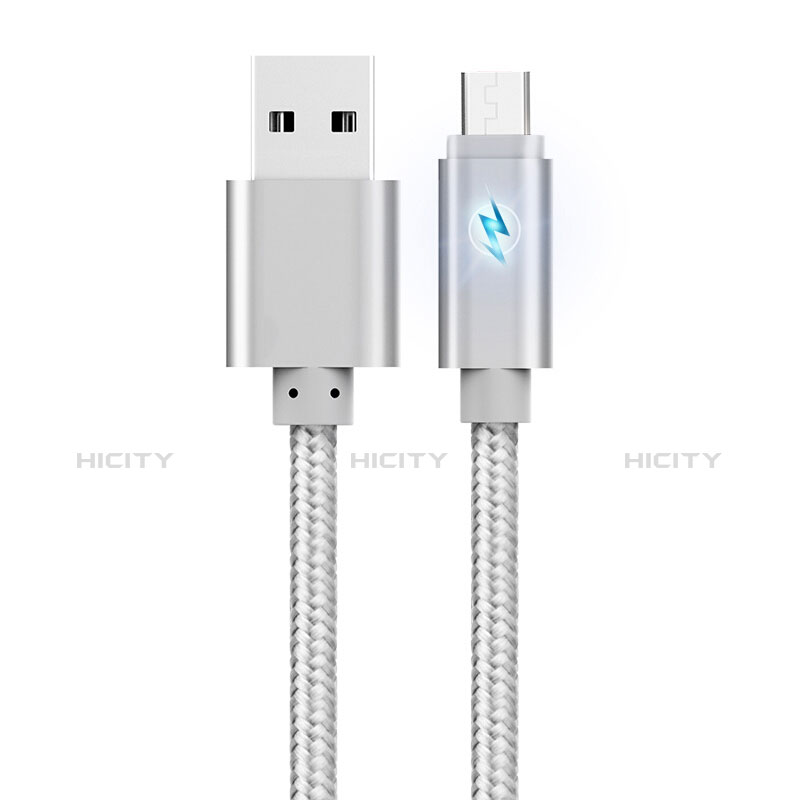 Kabel USB 2.0 Android Universal A10 Silber groß