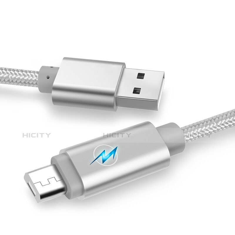 Kabel USB 2.0 Android Universal A10 Silber groß