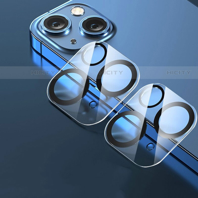 Kameraschutz Gehärtetes Glas Glasfolie Skins zum Aufkleben C02 Panzerglas für Apple iPhone 15 Klar