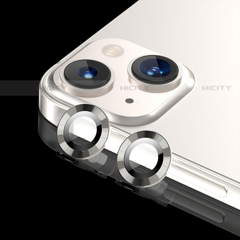 Kameraschutz Gehärtetes Glas Glasfolie Skins zum Aufkleben C08 Panzerglas für Apple iPhone 13 Silber